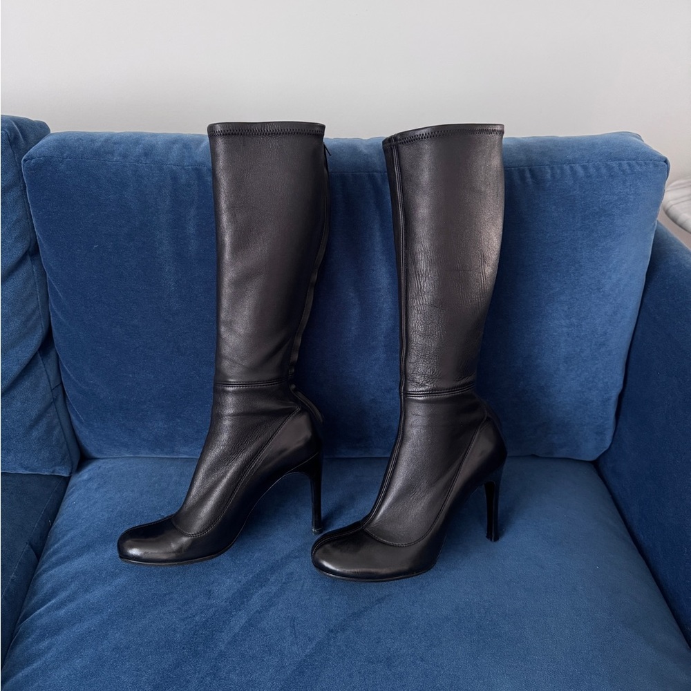 Pedro Garcia Women’s‎ Black Leather Tall boots Size 38